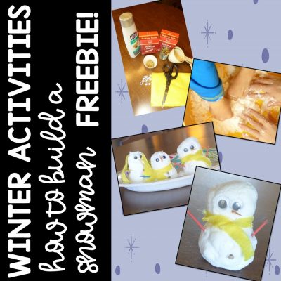 Winter Activities and How to Build a Snowman FREEBIE!!