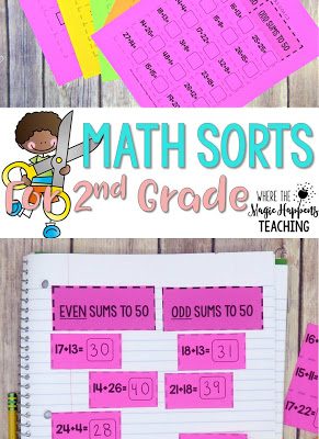 Math Sorts for 2nd Grade