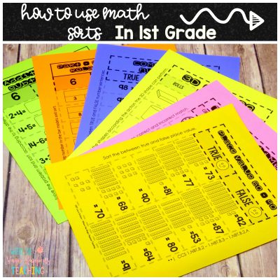 Math Sorts for First Grade