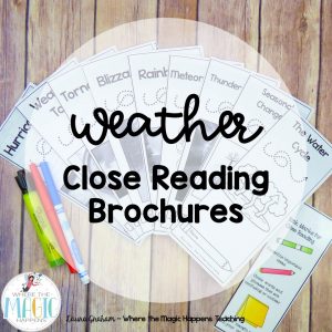 Weather Close Reading Brochures