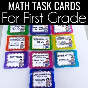 Math Task Cards for 1st Grade
