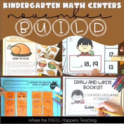 Kindergarten BUILD Math Centers