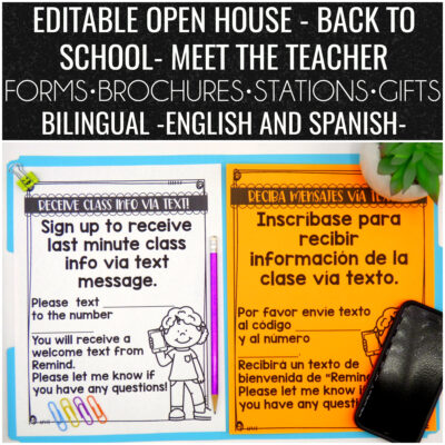 Bilingual Open House Meet the Teacher Night
